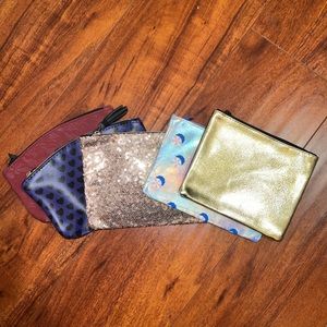 Ipsy make up bags. 5 brand new